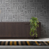 Plantilla Decorativa Tribal 60x115 Stencil Pintar Pared