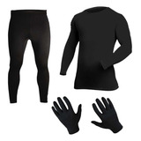 Equipo Termico Remera Calza Guantes Invierno Frio Caluma