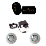 Kit Iluminação De Piscina-2 Refletores 9w Rgb Luxpool Bivolt