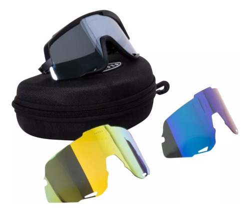 Lentes Running Xades Prf Xtasy (3 Micas Intercambiables) Neg