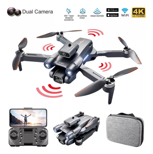 Drone Profissional S1s Max Dual Câm 8k+ 3baterias+ Sensor Ob
