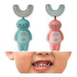 Cepillo Dientes En Silicona Niños Electrico En U