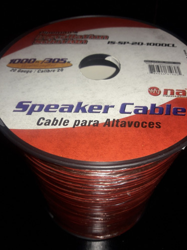 Cable Bafle Parlante Rollo 305 Mts 20 Ga Caballito Liniers