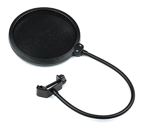 Pop Filter Tela Anti Sopro Para Microfone Com Haste Flexível