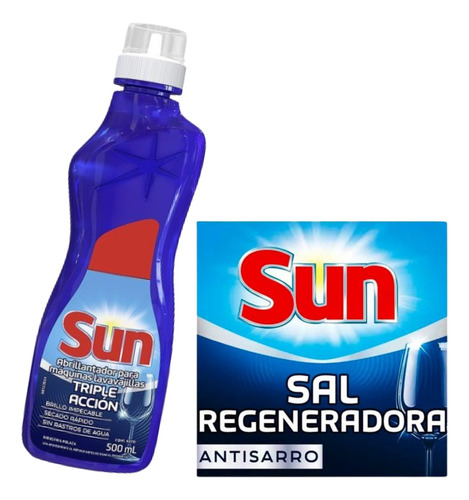 Sal Anti Sarro + Abrillantador Sun Lavavajillas Automático