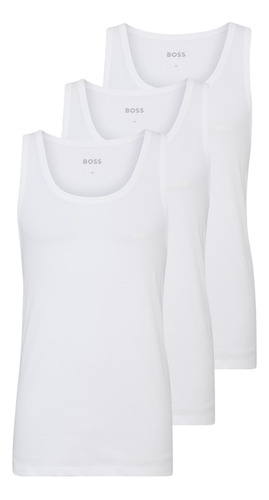 Camiseta Boss De Resaque 3 Pack Color Blanco 100% Original