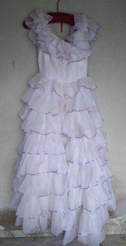 Vestido De Quince Hecho Por Modista Con Volados