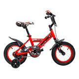 Bicicleta Infantil Mercurio Bronco Rod 12 Con Cubrecadena Color Rojo