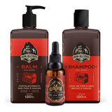 Kit Shampoo Balm Óleo , Barba Negra