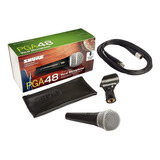 Microfono Shure Pga48 Xlr Dinamico Profesional Con Cable 