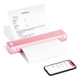 Impresora Portatil Wireless Bluetooth Android Ios Rosa