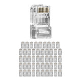 Conector Para Cabo De Rede Rj45 Cat5 50 Un                  