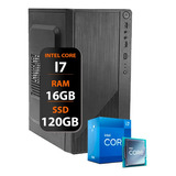 Computador Core I7 4°gera. Ssd 120gb 16gb Ram 500w Video 4gb