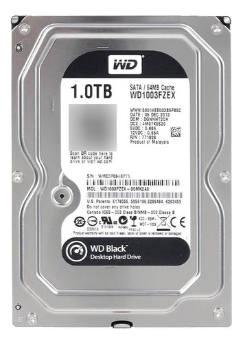 Disco Duro Interno 1tb Western Digital 3.5 7200rpm 