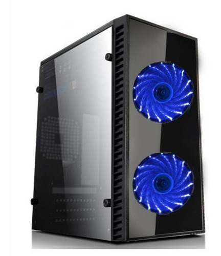 Gabinete Micro Atx Gamer Xway Acrilico 01146 Fonte 600 2xfan