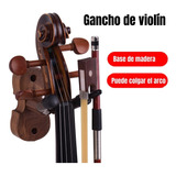 Colgador De Violin Con Soporte De Madera De Arco