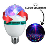 Lâmpada Led Globo Colorido Giratório Para Festa Discoteca