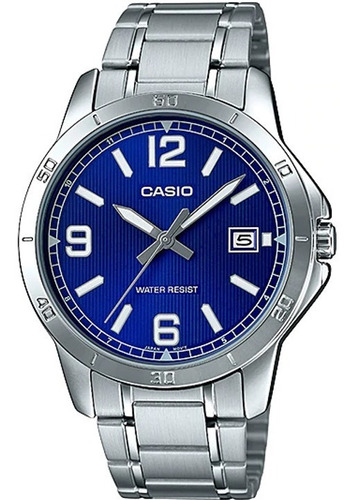 Reloj Casio Quartz Mtpv004 Hombre Acero Fechador 