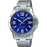 Reloj Casio Quartz Mtpv004 Hombre Acero Fechador 