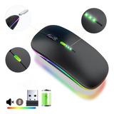 Mouse Inalambrico Bluetooth Recargable Modo Dual 2.4g Ratón