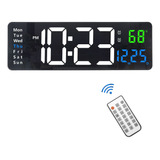 Plumeet Reloj De Pared Digital, Reloj De Pared Led Grande De