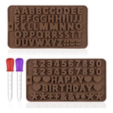 Moldes Silicona Para Letras Números Caramelos Chocolate .