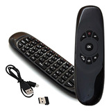 Control Remoto Inalámbrico Con Teclado Air Mouse Smart Tv