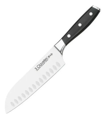 Cuchillo 3 Claveles Toledo Forjado Santoku 18 Cm Cod 1536