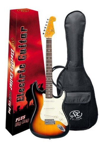 Sx Sst62+/3ts Guitarra Electrica Stratocaster Con Funda 