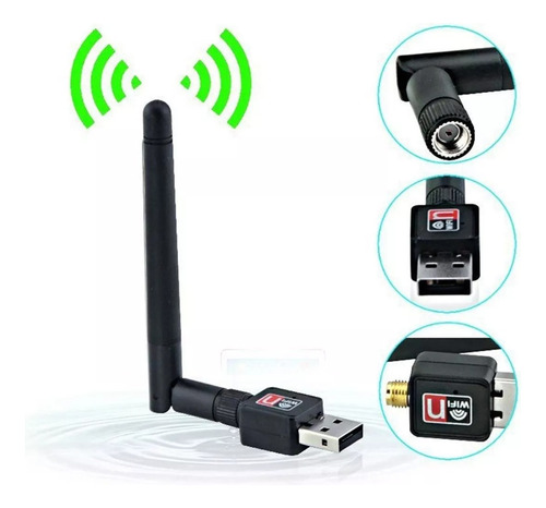 Adaptador Wi-fi Usb 2.0 De Alta Velocidad 1200 Mbps Antena