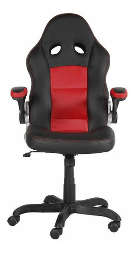 Silla Pc Escritorio Gerente Negra Con Rojo Silla Ejecutiva