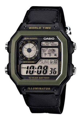 Reloj Pulsera Casio Ae-1200whb-1b Hombre Táctico Digital