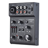 Ammoon Age03 5 Canales Mini Mic-line Mezclador Mezclador De