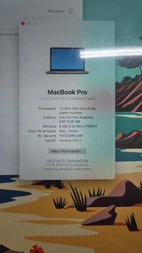 Macbook Pro 13  I5