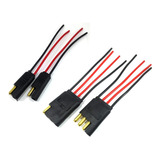 2 Conector 2 Vias E 2 Conector 4 Vias Com Fio 1,5mm Chicote