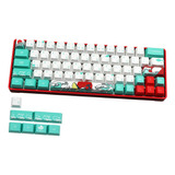 71 Teclas Coral Sea Keycaps Pbt Dye Sub Juego Japonés