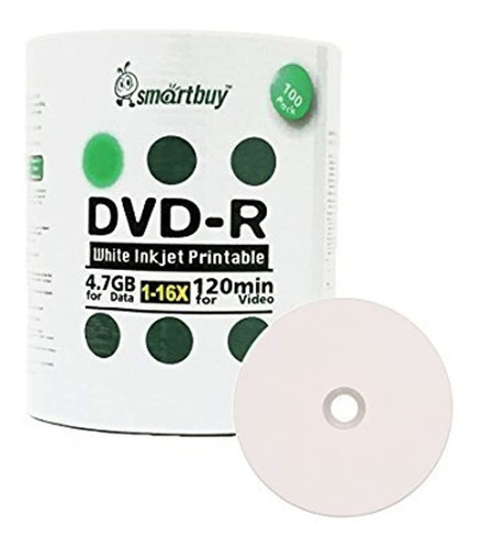 Dvd-r 4.7 gb 16 x Color Blanco 100 100pk