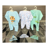 Set De Pijamas Con Gorritos Para Bebés - Niños