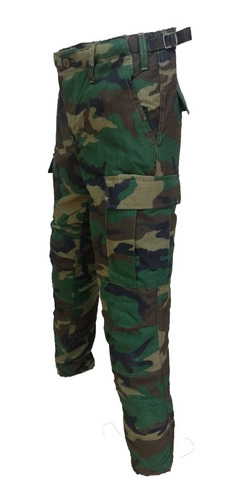 Pantalón Táctico Cargo C/abrigo Interior Corderito Camuflado