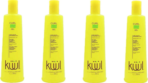 4 Pzas Kuul Curl Me Gel Marca Y Define Rizos 300ml