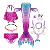 Kit De Bikini Infantil Cola De Sirena Sin Monoaleta 111