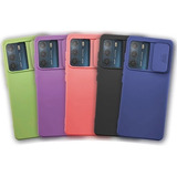 Funda Silicona Con Cubre Camara Para Motorola Moto E30 / E40