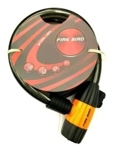 Linga Candado De Seguridad Bicicleta Fire Bird 12mm