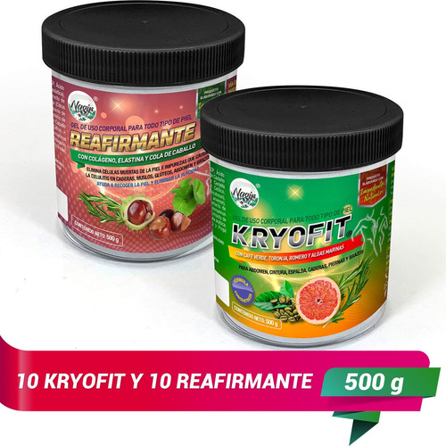 Gel Kryofit Reductor Abdomen Reafirmante Para Panza Cintura