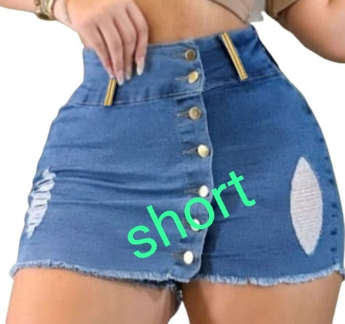 Short Saia Jeans Coleção Personalizada ** Jeans Com Lycra