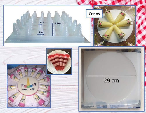 Kit Circulo 29cm + 1 Molde P/gelapaletas Y 3 Transfer Gratis