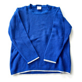 Sweater Zara Niño Azul De Hilo Talle 4-5 Años No Ckeeky 