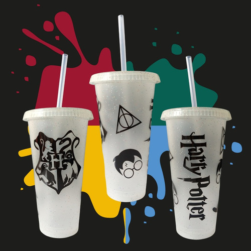 Vaso Personalizado Harry Potter Grande Starbucks Con Popote1