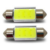 Kit Luz Led Cob Tubular Canbus Patente Interior 31 Mm X 2