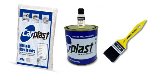 Kit Reparo Resina Adesivo Laminacao + Fibra De Vidro +pincel